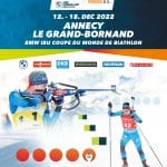 affiche de la coupe du monde de biathlon grand bornand 2022