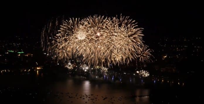 fête du lac Annecy depuis le Veyrier