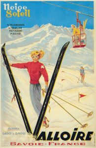 affiche vintage valloire