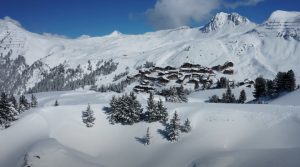 la plagne en hiver