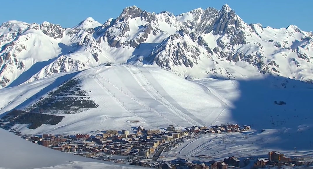L'Alpe d'Huez, estación de esquí y de verano de Isère