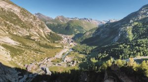 vue aérienne val d'isère