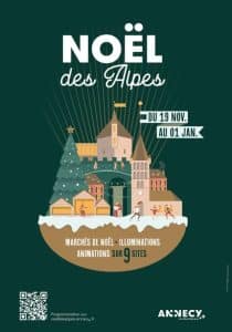 Noel des alpes annecy affiche portrait