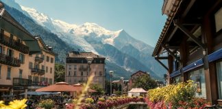 chamonix vue sur le mont blanc