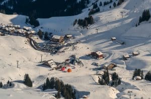 vue aérienne avoriaz