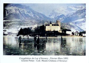 lac annecy gelé ©pittier - coll musée chateau annecy