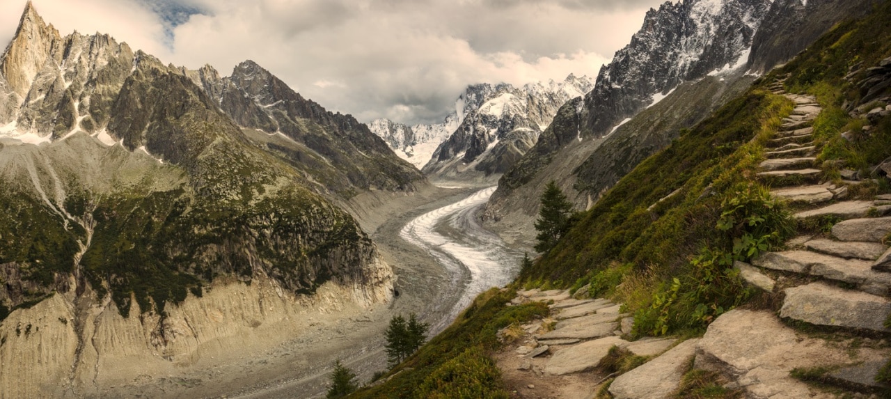 vue mer de glace depuis balcon nord