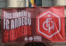 banderole encouragement FC Annecy ©M. PItteloud