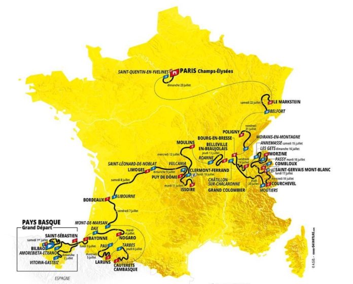 carte tour de france 2023