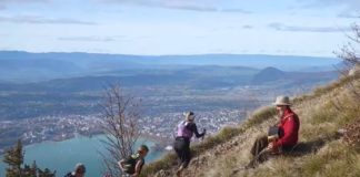 trail dans le veyrier au dessus d'Annecy