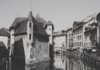 palais de l'ile annecy noir et blanc