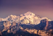 mont blanc depuis le salève