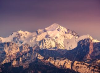 mont blanc depuis le salève