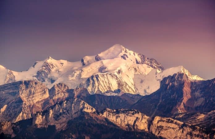 mont blanc depuis le salève