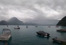 talloires sous la pluie