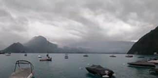 talloires sous la pluie