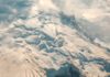 vue sur le mont blanc et ses glaciers