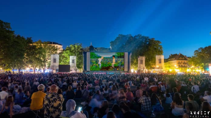 projection cinéma en plein air © Annecy Festival