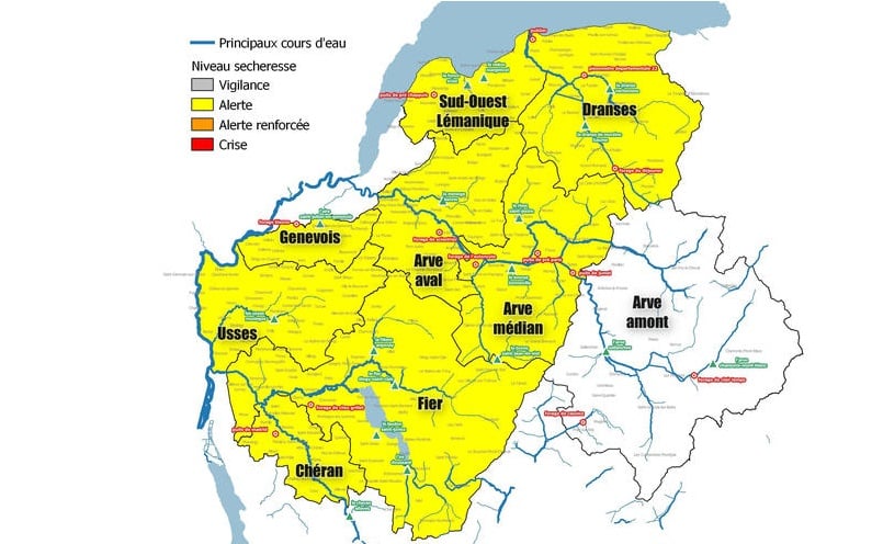 Sécheresse Haute-Savoie © Haute-Savoie Gouv