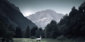 chamois blanc lac vert passy haute-savoie