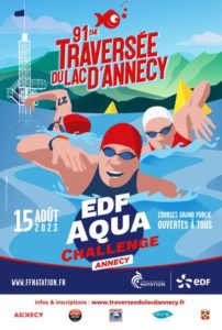 affiche traversée du lac annecy 2023