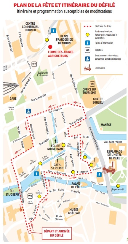 plan défilé descente des alpages 2023