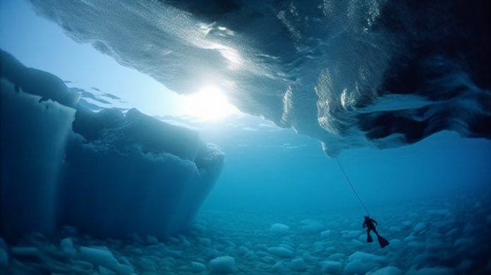 Plongée en apnée sous glace Savoie ou Haute-Savoie