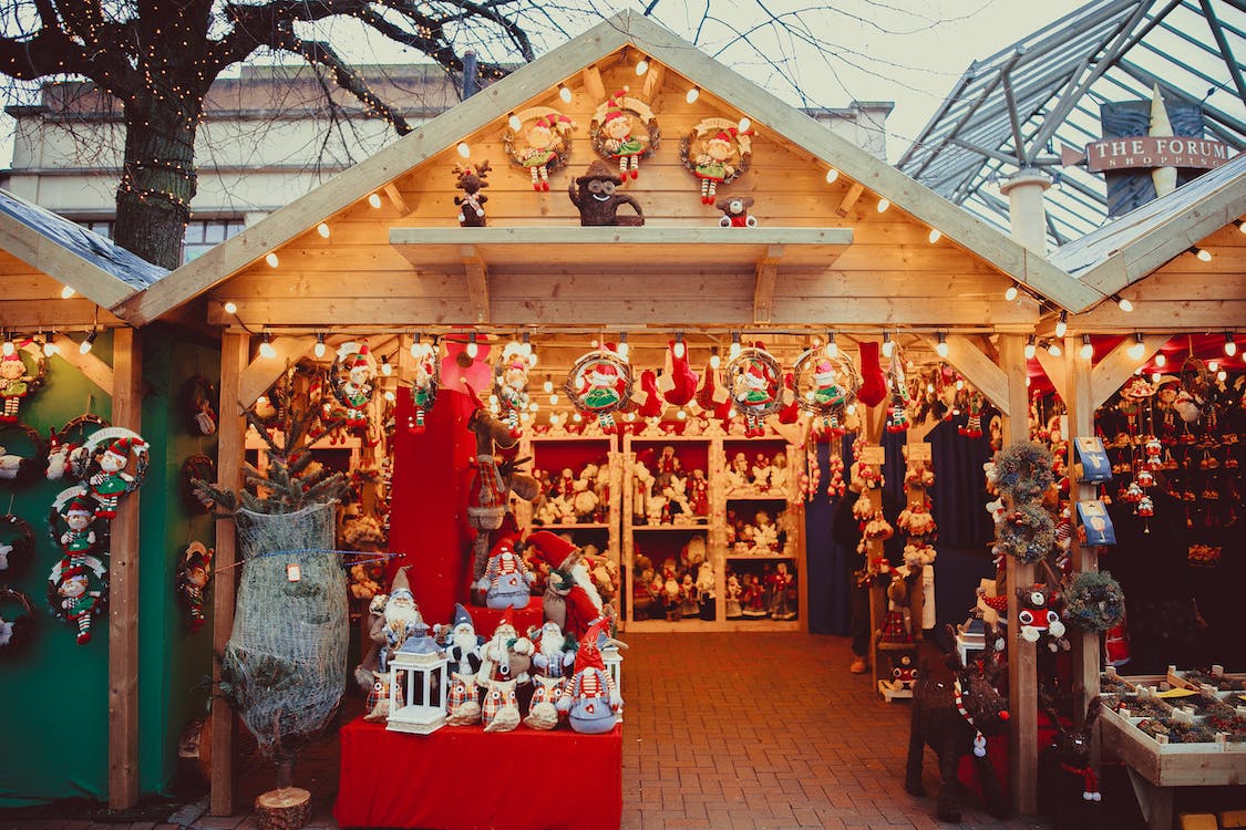 Stands marché de Noël à Genève