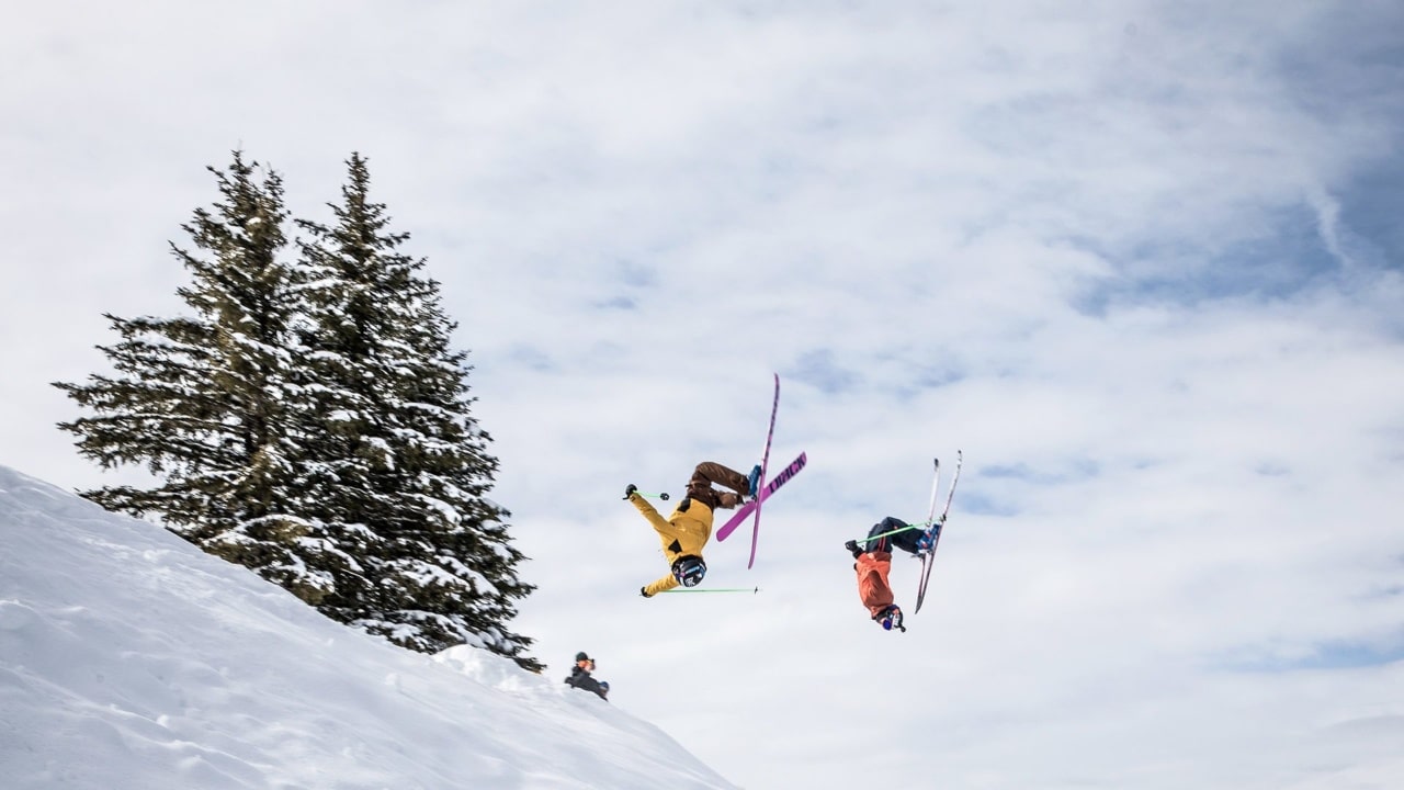 Compétition de ski freestyle Back to back à Megève