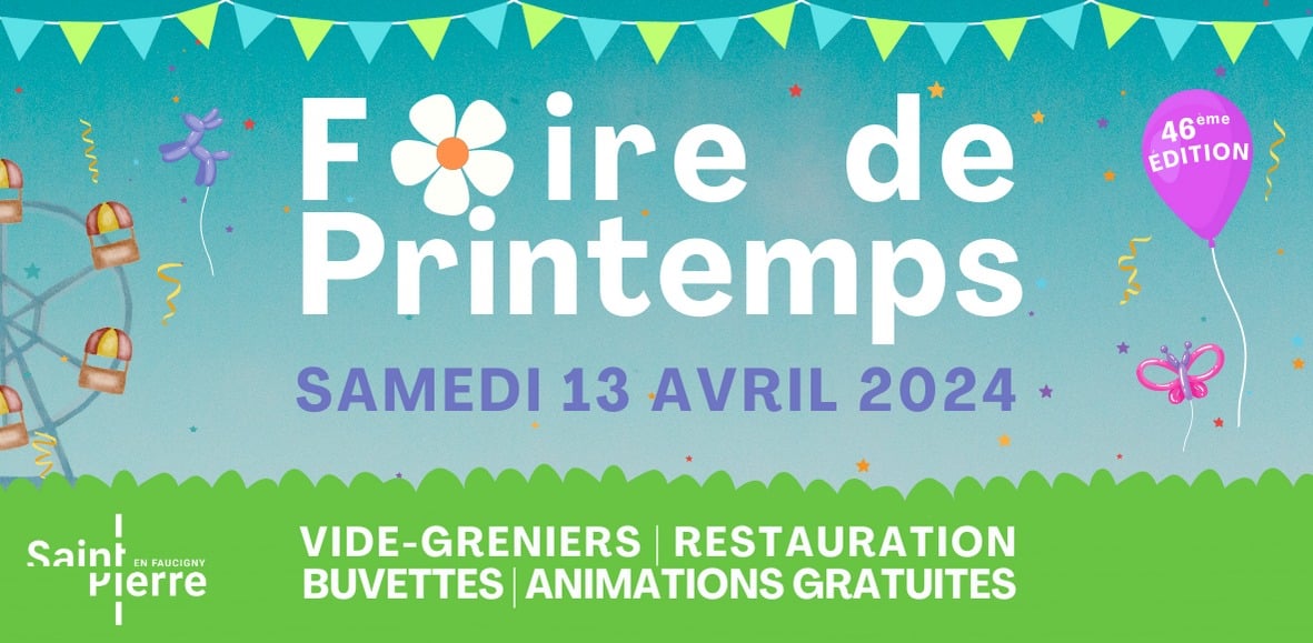 Foire de printemps Saint-Pierre en Faucigny 2024