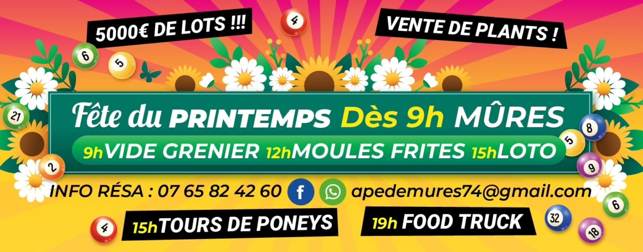 Fête de printemps Mûres Annecy