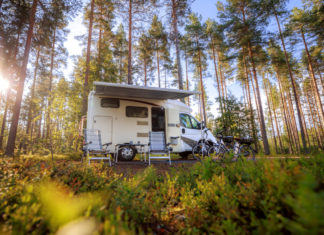 Applications road trip camping car