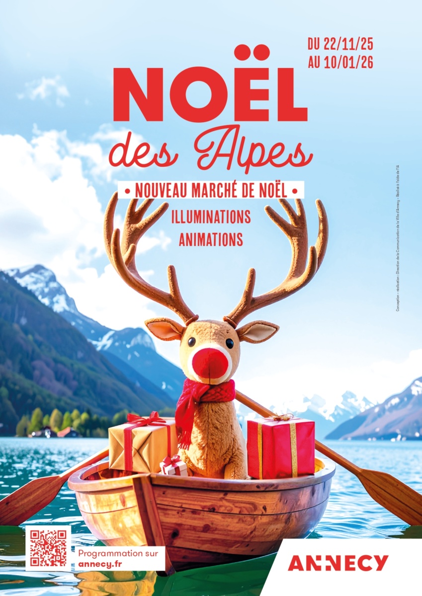 Affiche Marché Noël Annecy 2025