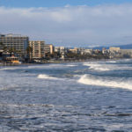 Plage de Malaga en bord de la Méditerranée